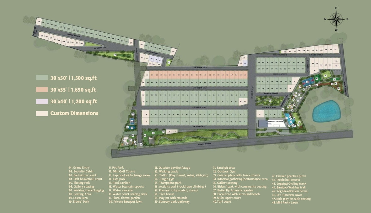 30 x 50 Villa Plot